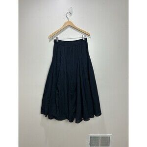 Vtg Phool Black Cotton Maxi Skirt Sz S Whimsigoth Fairy Grunge Witchy Flowy